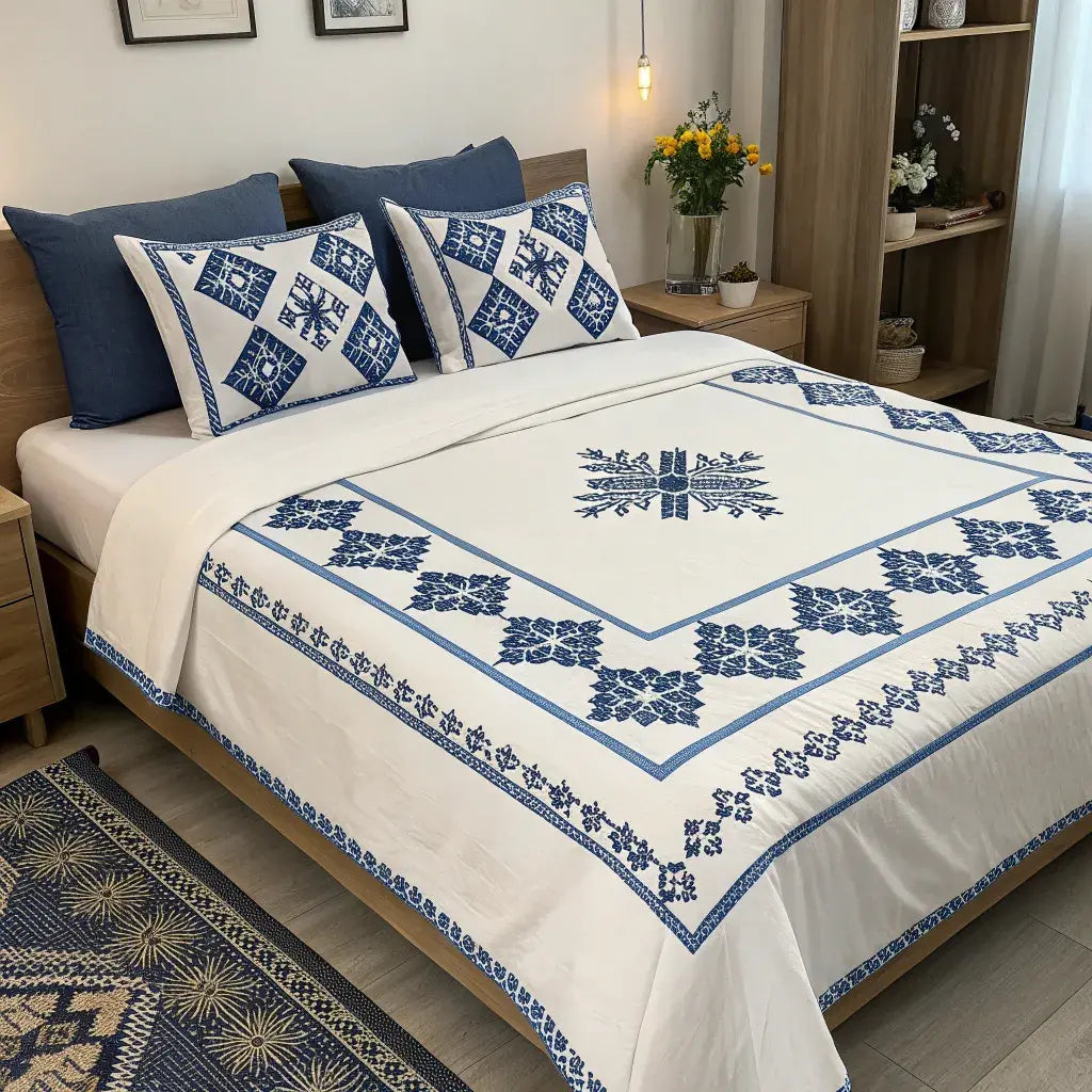 Supreme Rest sheets featuring the unique Ukrainian patterns of the Poltava and Chernihiv regions.